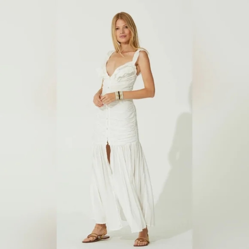 New JEN'S PIRATE BOOTY Maha Maxi Dress S White